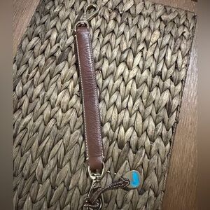 Dooney & Bourke Gold and Brown Replacement Strap and Hang Tag Swivel Hook